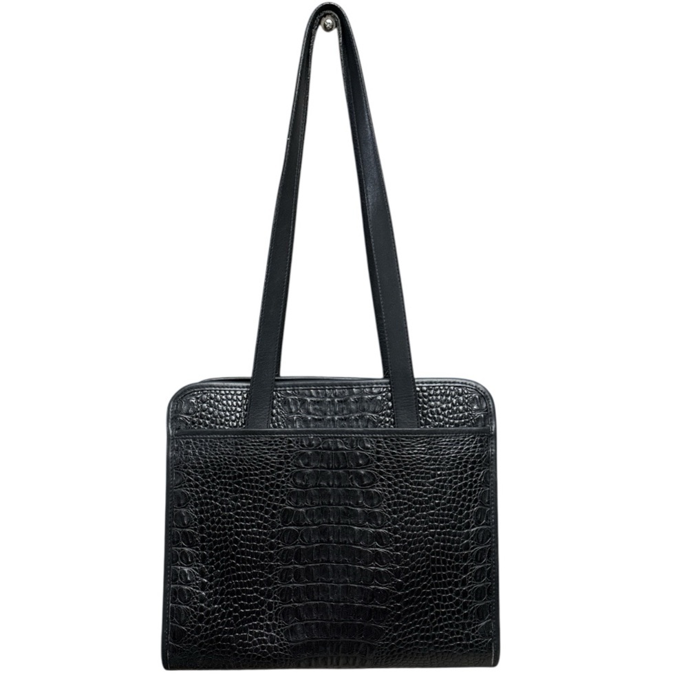 Brighton Black Alligator-Embossed Women's Bag Purse - Picture 3 of 12